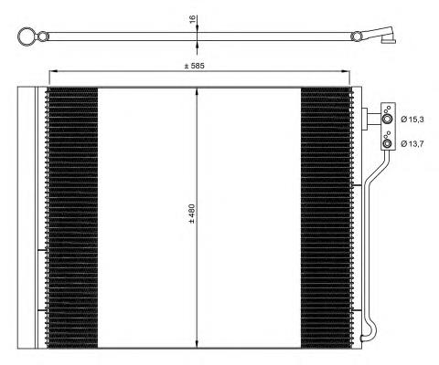 Compre 64539350374 BMW Radiador de aparelho de ar condicionado