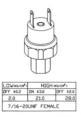 Sensor de pressão absoluta de aparelho de ar condicionado NRF 38919