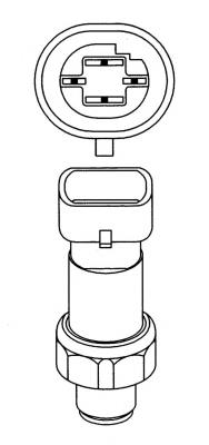 Compre 7701038395 Renault (RVI) Sensor de pressão absoluta de aparelho de ar condicionado