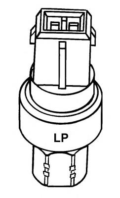 Sensor de pressão absoluta de aparelho de ar condicionado 3537506 Volvo