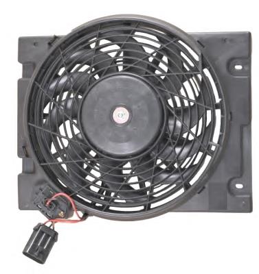 Difusor do radiador de esfriamento, montado com motor e roda de aletas NRF 47010