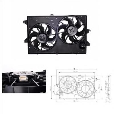Compre 47000 NRF Difusor do radiador de esfriamento, montado com motor e roda de aletas