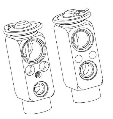 Válvula TRV de aparelho de ar condicionado 64116981454 BMW