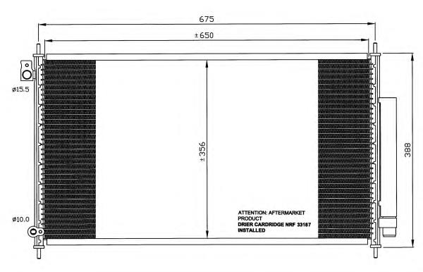 Radiador de aparelho de ar condicionado NRF 35559
