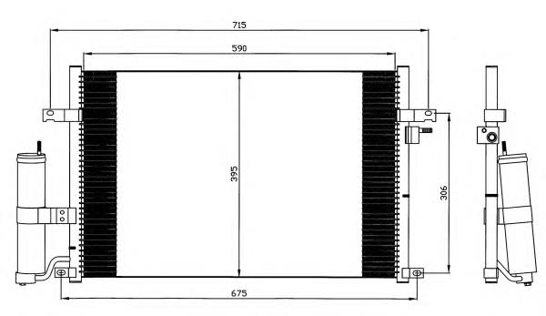 Radiador de aparelho de ar condicionado NRF 35573 preço, a partir de 56,28 USD
