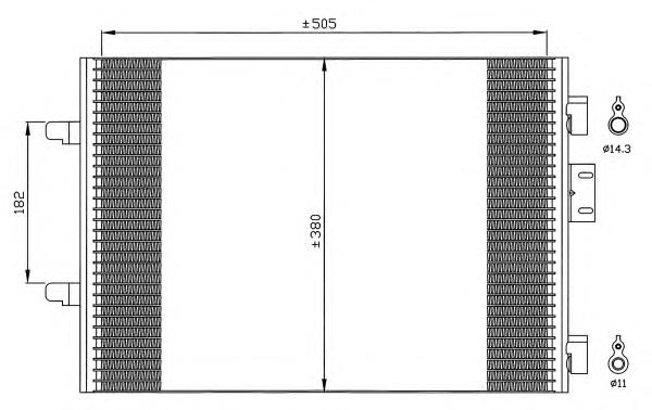 Radiador de aparelho de ar condicionado Renault (RVI) 7700436062 preço, a partir de 62,99 USD