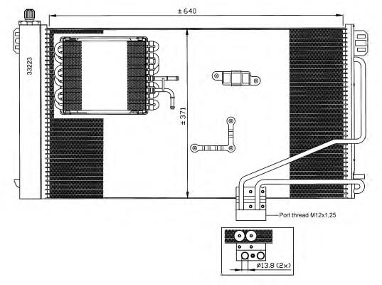 Radiador de aparelho de ar condicionado 35536 NRF