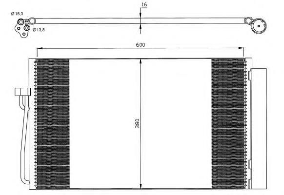 Radiador de aparelho de ar condicionado NRF 35538