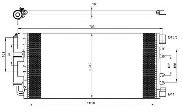 Compre AC640000S Mahle Original Radiador de aparelho de ar condicionado