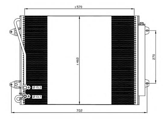 35613 NRF Radiador de aparelho de ar condicionado