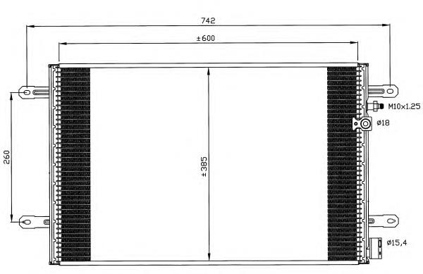 Radiador de aparelho de ar condicionado 35605 NRF