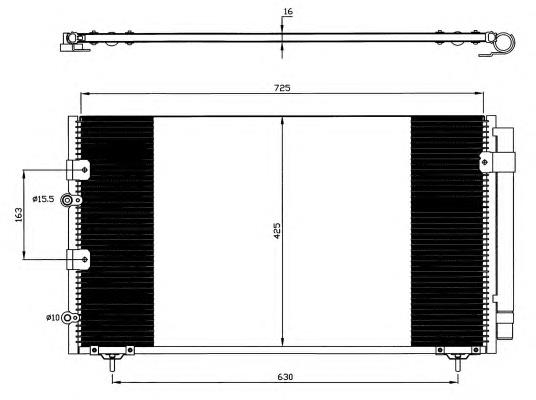 35609 NRF Radiador de aparelho de ar condicionado