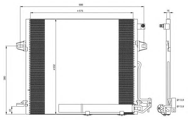 Radiador de aparelho de ar condicionado NRF 35618 preço, a partir de 71,63 USD