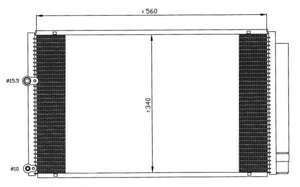 8705047100 Toyota Radiador de aparelho de ar condicionado