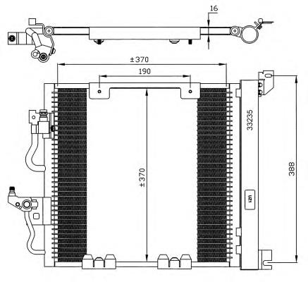 Radiador de aparelho de ar condicionado NRF 35598