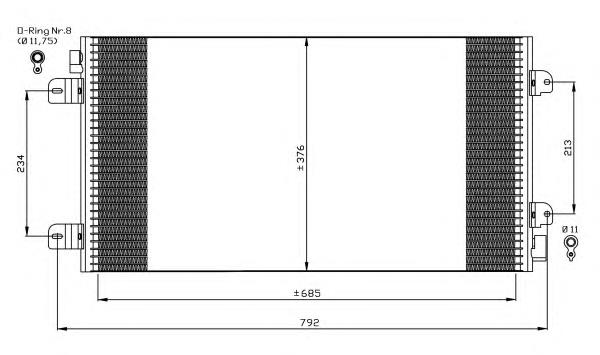 Radiador de aparelho de ar condicionado Renault (RVI) 7701057122 preço, a partir de 97,43 USD