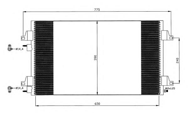 Radiador de aparelho de ar condicionado 35447 NRF