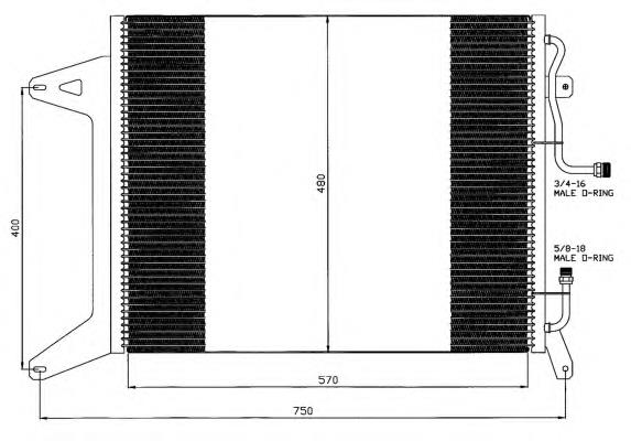Radiador de aparelho de ar condicionado NRF 35451