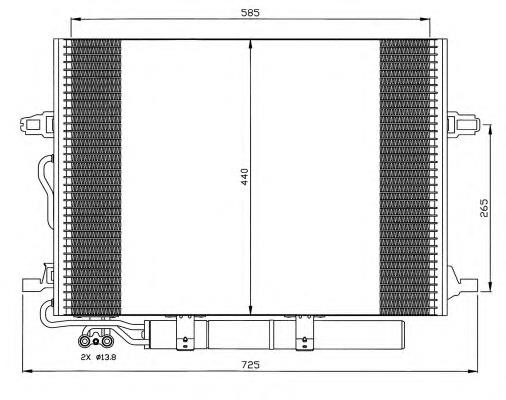 Radiador de aparelho de ar condicionado 35517 NRF