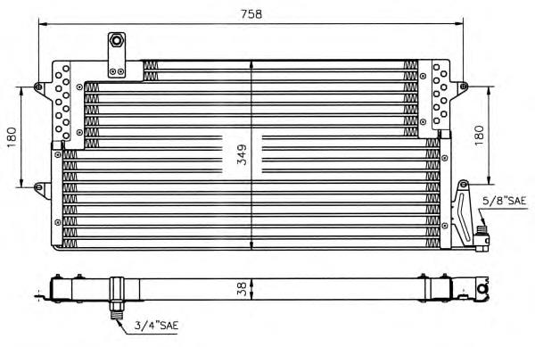 35534 NRF Radiador de aparelho de ar condicionado