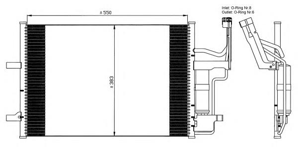 Radiador de aparelho de ar condicionado NRF 35508 preço, a partir de 84,22 USD