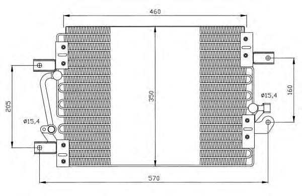 46481290 Fiat/Alfa/Lancia Radiador de aparelho de ar condicionado