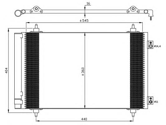 Radiador de aparelho de ar condicionado Peugeot/Citroen 1400836980 preço, a partir de 62,99 USD