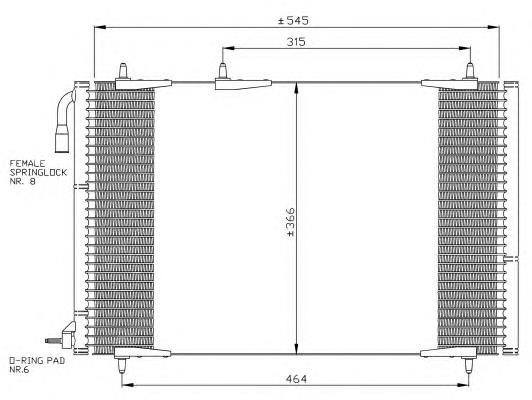 Compre 35836 NRF Radiador de aparelho de ar condicionado