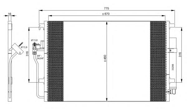 Compre A9065000054 VAG Radiador de aparelho de ar condicionado