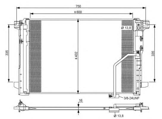 Compre 35793 NRF Radiador de aparelho de ar condicionado