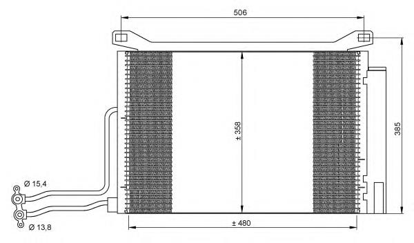 35787 NRF Radiador de aparelho de ar condicionado