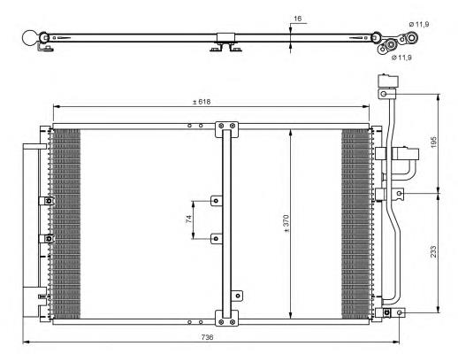 Radiador de aparelho de ar condicionado NRF 35797