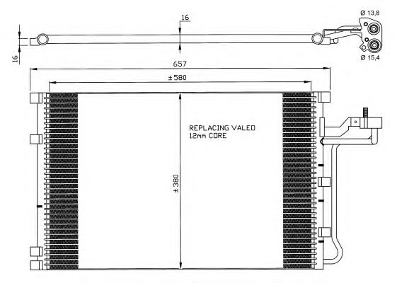 Compre 31356001 Volvo Radiador de aparelho de ar condicionado