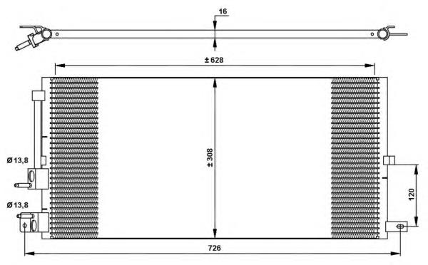 35885 NRF Radiador de aparelho de ar condicionado