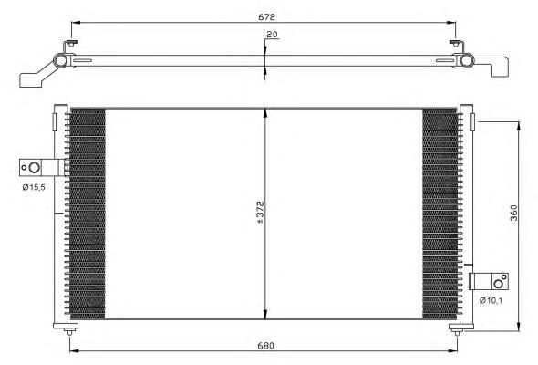 Radiador de aparelho de ar condicionado Subaru 73210FC050 preço, a partir de 115,82 USD