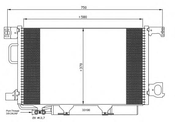 Radiador de aparelho de ar condicionado NRF 35893