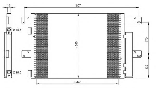 Compre 940096 Nissens Radiador de aparelho de ar condicionado