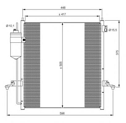 35871 NRF Radiador de aparelho de ar condicionado