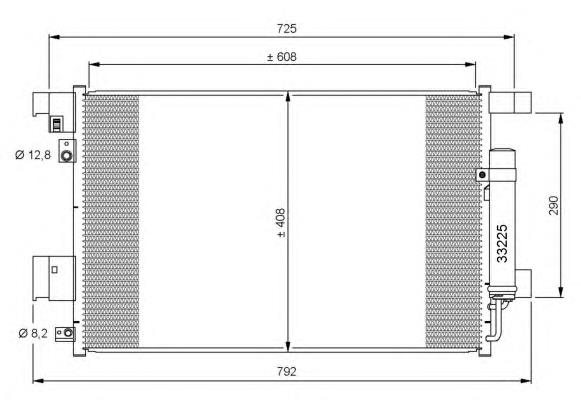 35872 NRF Radiador de aparelho de ar condicionado