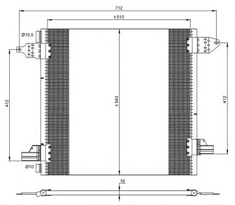 Radiador de aparelho de ar condicionado Mercedes A1638300370 preço, a partir de 112,37 USD