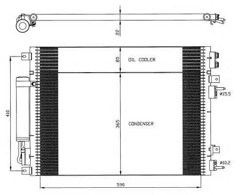 35626 NRF Radiador de aparelho de ar condicionado
