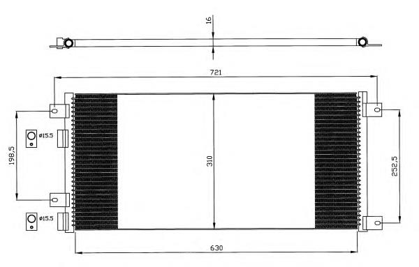 35643 NRF Radiador de aparelho de ar condicionado