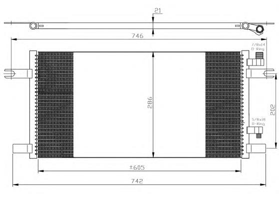 35647 NRF Radiador de aparelho de ar condicionado