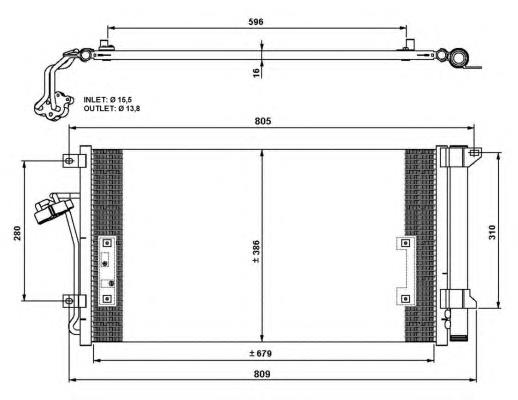Compre 7L0820411E VAG Radiador de aparelho de ar condicionado