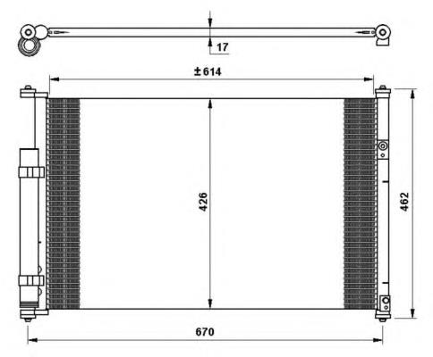 Radiador de aparelho de ar condicionado NRF 35769 preço, a partir de 111,95 USD