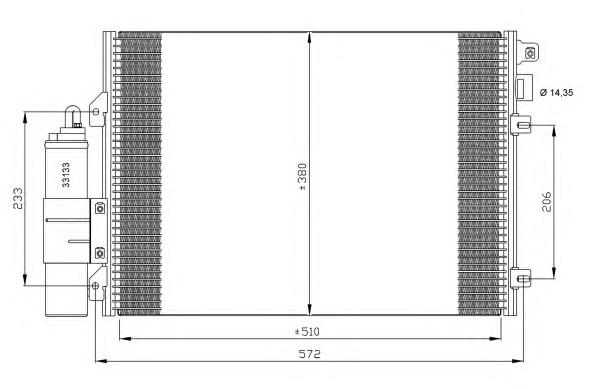 35771 NRF Radiador de aparelho de ar condicionado