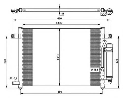 96469288 General Motors Radiador de aparelho de ar condicionado