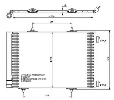 Radiador de aparelho de ar condicionado NRF 35779