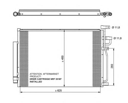 Radiador de aparelho de ar condicionado General Motors 95352656 preço, a partir de 122,66 USD