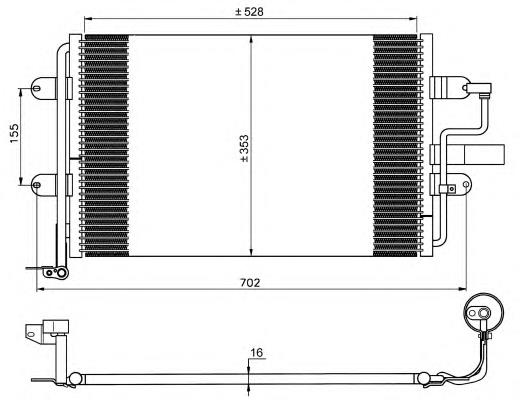 Radiador de aparelho de ar condicionado NRF 35733 preço, a partir de 102,42 USD